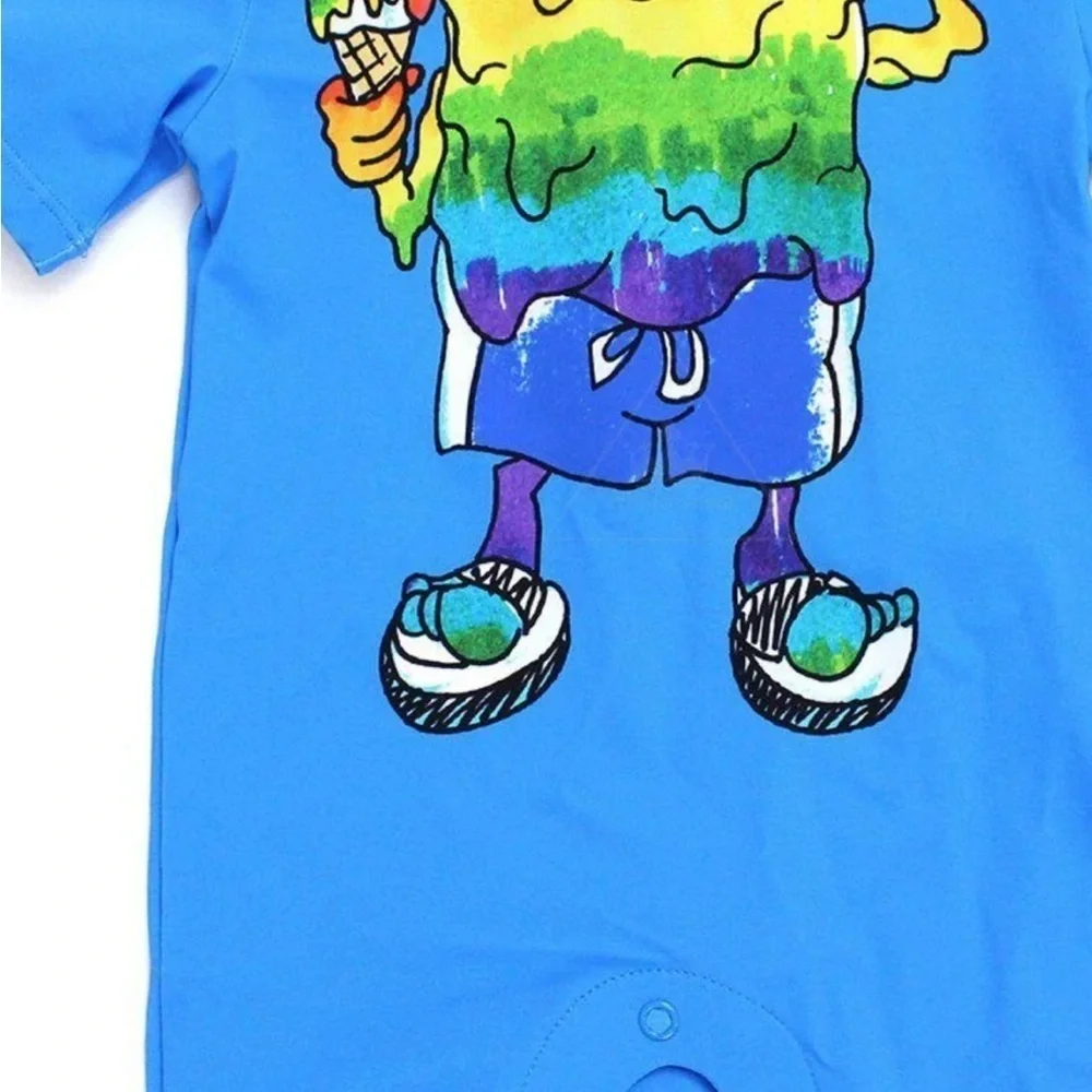 Stella McCartney Kids Blue Rainbow Rashguard